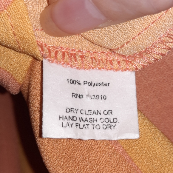 SMYMuMu Strapless Stripe Romper Orange Yellow Clay Summer Beach Vacation Coachel - Picture 7 of 10